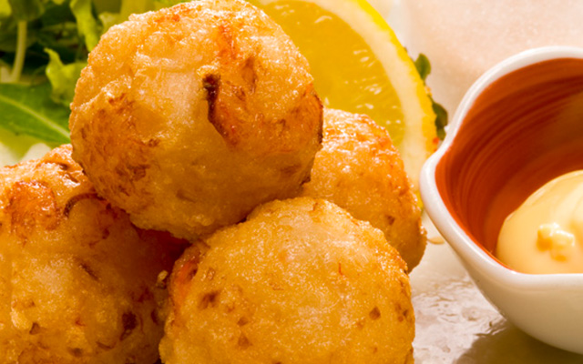 エビと蓮根のプリプリ揚